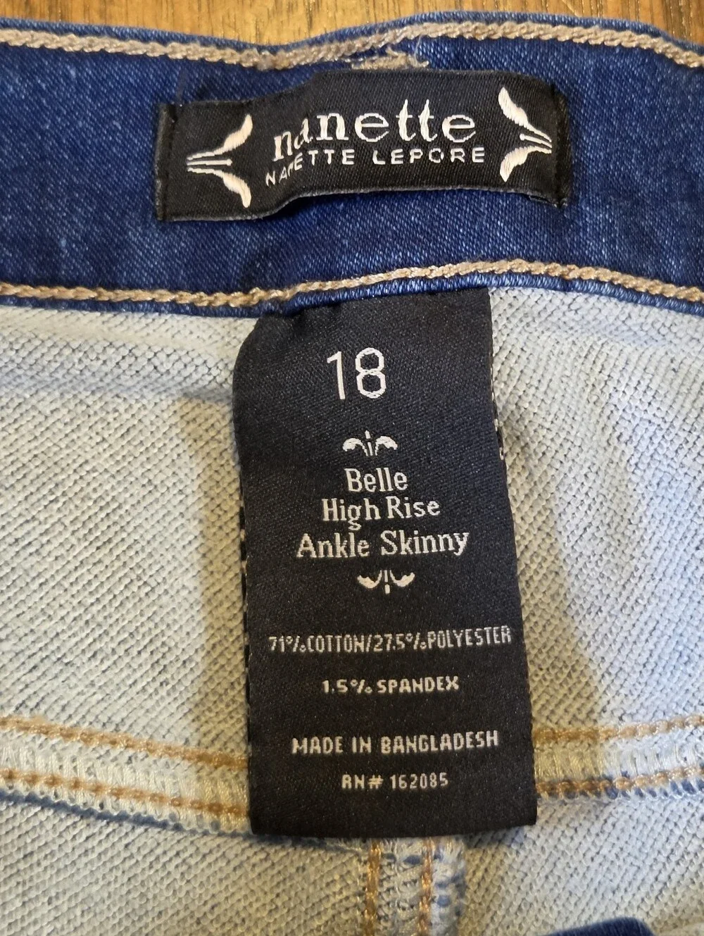 Nanette Lepore Belle High Rise Denim Cutoff Shorts Plus Size 18 Blue Jean